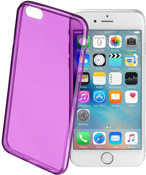 CellularLine COLOR barevné gelové pouzdro pro Apple iPhone 6/6S, fialové_138662910
