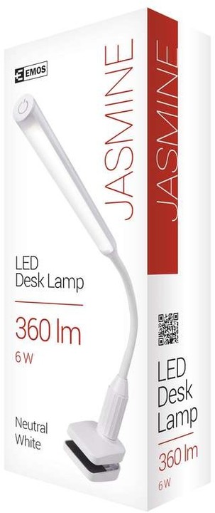 Emos LED stolní lampa Jasmine, bílá_1118107060