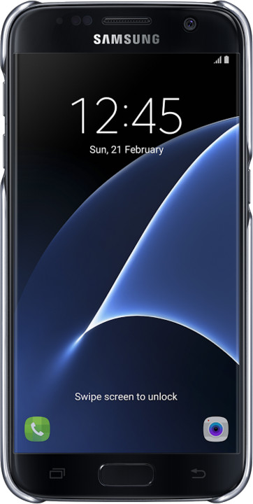 Samsung EF-QG930CB Clear Cover Galaxy S7, Black_1227097520