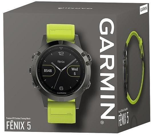 Garmin Fenix5 gray Optic, žlutý pásek_1428846340