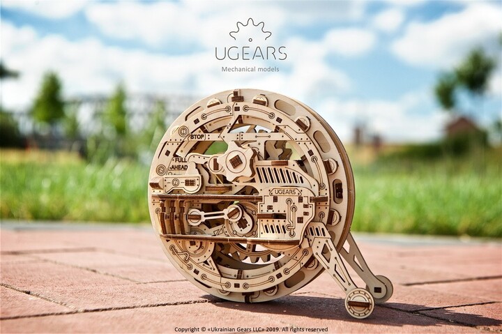 UGEARS stavebnice - Monowheel, mechanická, dřevěná_395792550