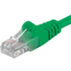 PremiumCord Patch kabel UTP RJ45-RJ45 level 5e, 0.25m, zelená_1807042764