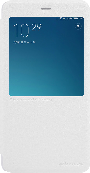Nillkin Sparkle Leather Case pro Xiaomi Redmi Note 4, bílá_1412640710