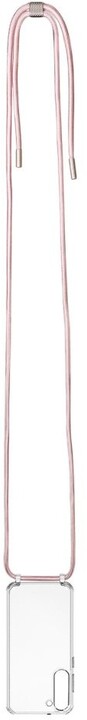 FIXED zadní kryt Pure Neck s růžovou šňůrkou na krk pro Samsung Galaxy S23+_1153457801