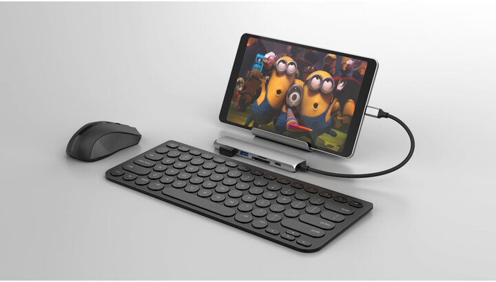 HYPERDRIVE BAR 6v1 USB-C Hub pro iPad Pro, MacBook Pro/Air, stříbrná_771881150