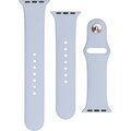 FIXED silikonový řemínek pro Apple Watch 42/44/45mm, 2 délky, světle modrá_1925003314