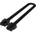 SilverStone SST-PP06BE-PC235 - 350mm 2x PCIE 8pin to PCIE 6+2pin sleeved PSU cable, černá_862117562