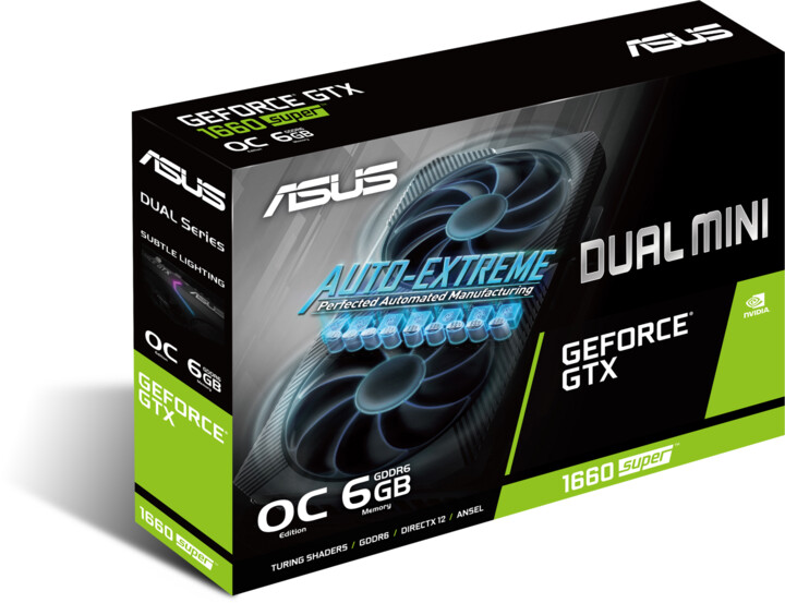 ASUS GeForce DUAL-GTX1660S-O6G-MINI, 6GB GDDR6_1081356343