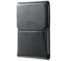 BlackBerry pouzdro kožené pro BlackBerry Passport, klip s otočným čepem, černá_1909823758
