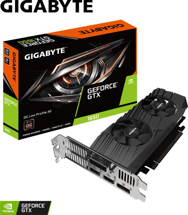 GIGABYTE GeForce GTX 1650 D6 OC Low Profile 4G, 4GB GDDR6_1441806443