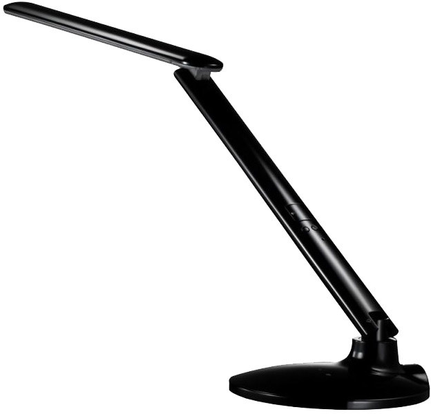 IMMAX stolní lampička s displejem/ USB výstup 5V/500mA/ černá_1611774916