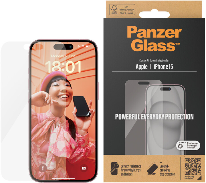 PanzerGlass ochranné sklo pro Apple iPhone 15_842095648