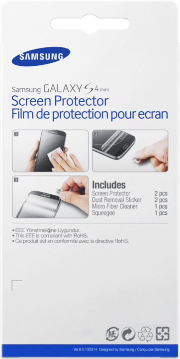 Samsung ochranná fólie na displej ET-FI919CTE pro Galaxy S4 mini (i919x), transparentní_864639463