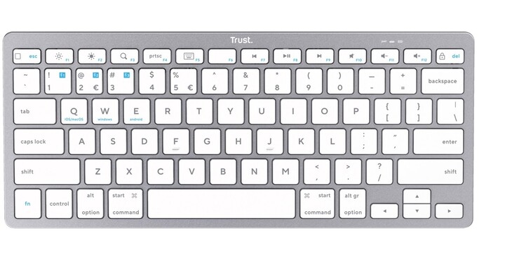Trust Basics keyboard, stříbrná_1874790027