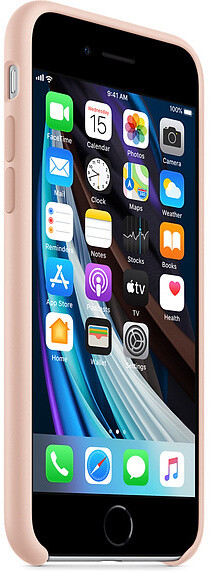 Apple silikonový kryt na iPhone SE (2020), pískově růžová_54245863