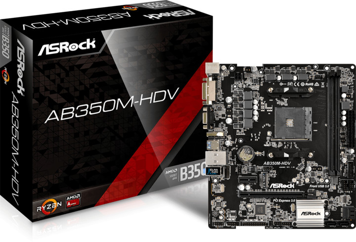 ASRock AB350M-HDV - AMD B350_2106708566