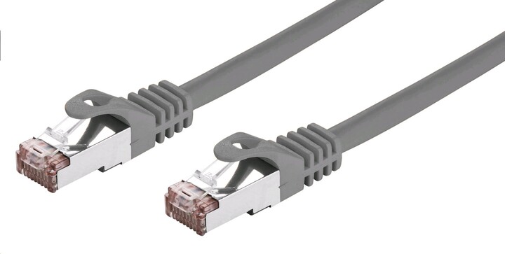 C-TECH kabel patchcord Cat6, FTP, 0.5m, šedá_551583387