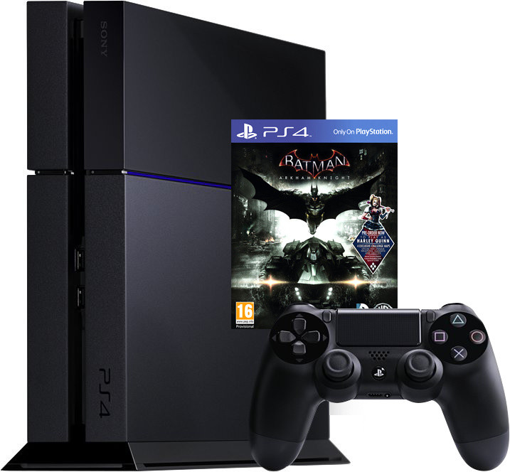 PlayStation 4, 500GB, černá + Batman: Arkham Knight_622973427