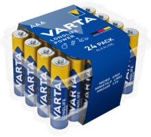VARTA baterie Longlife Power 24 AAA (Clear Value Pack) Poukaz 200 Kč na nákup na Mall.cz