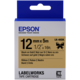 Epson LabelWorks LK-4KBK, páska pro tiskárny etiket, 12mm, 5m, černo-zlatá_1452587535