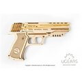 UGEARS stavebnice - Pistol Wolf-01, mechanická, dřevěná_2045096365