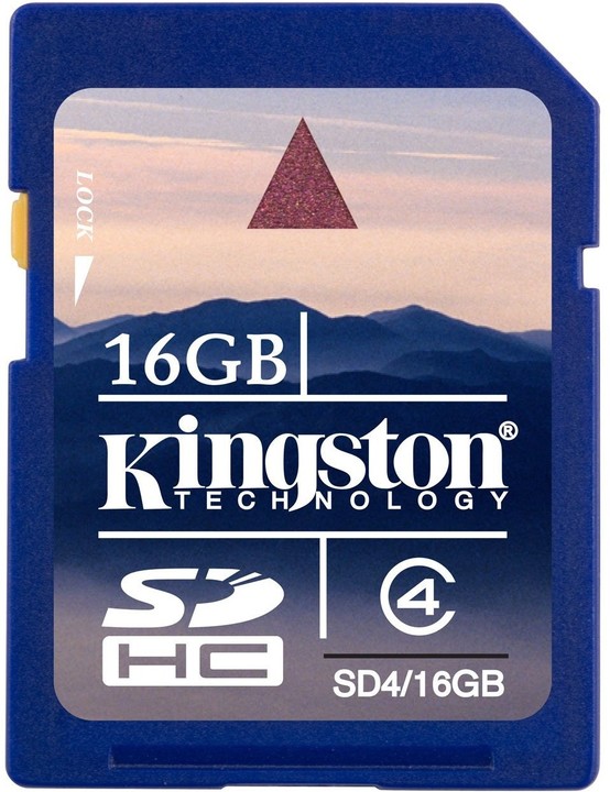 Kingston SDHC 16GB Class 4_1805367583
