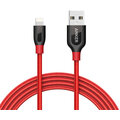 Anker PowerLine + Lightning kabel pro iPhone, délka 1,8m, s váčkem, červená