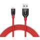 Anker PowerLine + Lightning kabel pro iPhone, délka 1,8m, s váčkem, červená