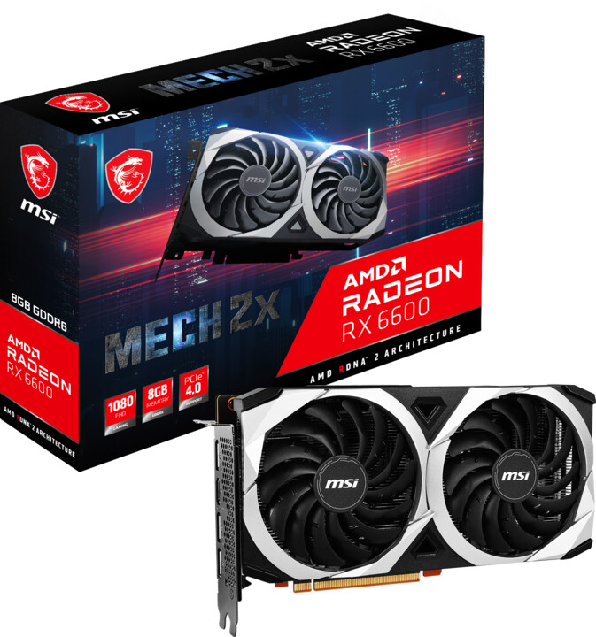 MSI AMD Radeon™ RX 6600 MECH 2X 8G, 8GB GDDR6_460268147
