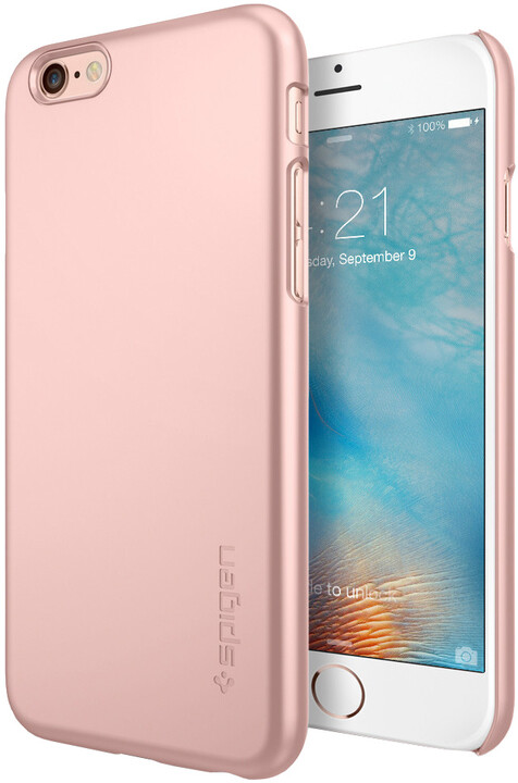 Spigen pouzdro Thin Fit pro iPhone 6/6s, rose gold (v ceně 499 Kč)_1364656617