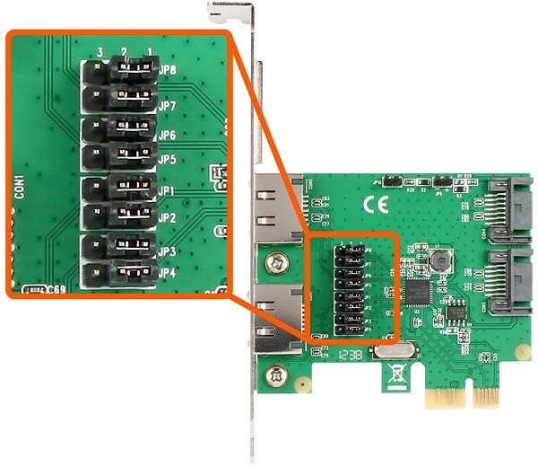 AXAGON PCIe řadič 2x int./ext. SATA III 6G ASMedia_1036416988