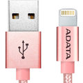 ADATA Lightning kabel MFi, 100cm, kovový, růžový_951538301