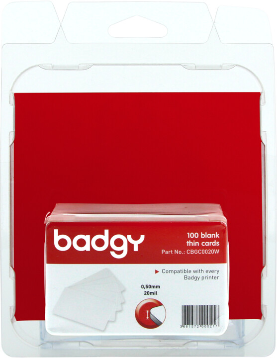 Badgy PVC karty tenké (20mil - 0,50 mm), 100ks_1476217233