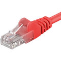UTP síťový kabel kat.6 PC-HUB - 0,25m, červená