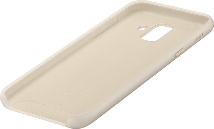 Samsung A6 dvouvrstvý ochranný zadní kryt, zlatá_476754962