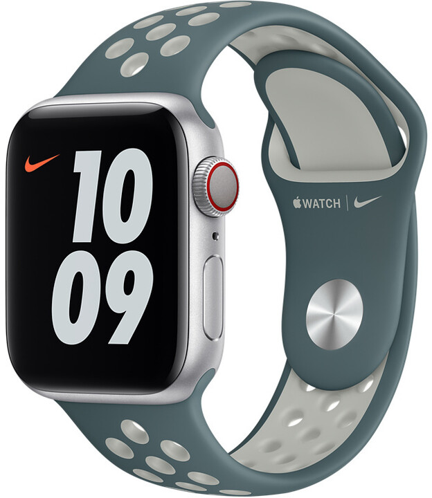 Apple řemínek Nike pro Watch Series, sportovní, 40mm, šedá/bílá_674988140