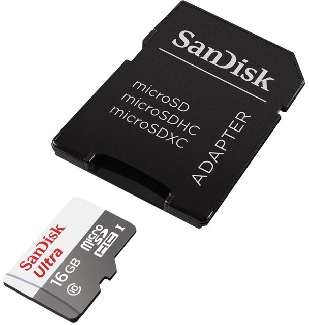 SanDisk Micro SDHC Ultra Android 16GB 48MB/s UHS-I + SD adaptér_1055516803