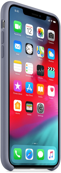 Apple silikonový kryt na iPhone XS Max, levandulově šedá_917407360