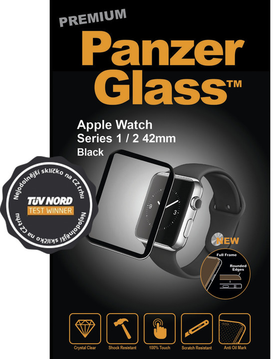 PanzerGlass Premium pro Apple Watch Series 2 42mm, černé_838783087