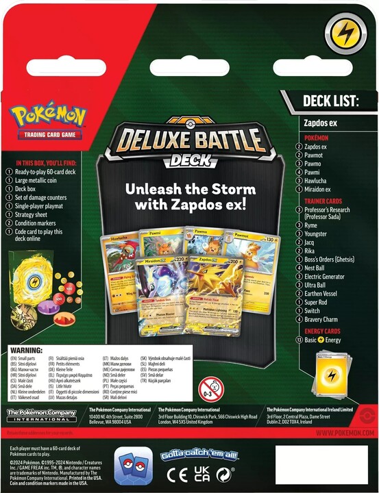 Karetní hra Pokémon TCG: March Ex Deluxe Battle Decks - Zapdos ex_925727518