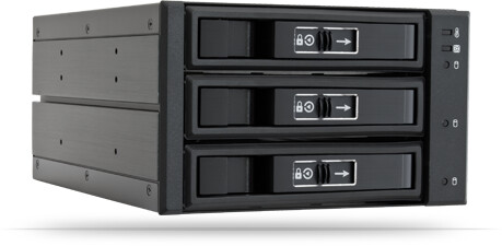 Chieftec interní box 2x5.25inch bays pro 3x3.5/2.5inch HDDs/SSDs, hliník
