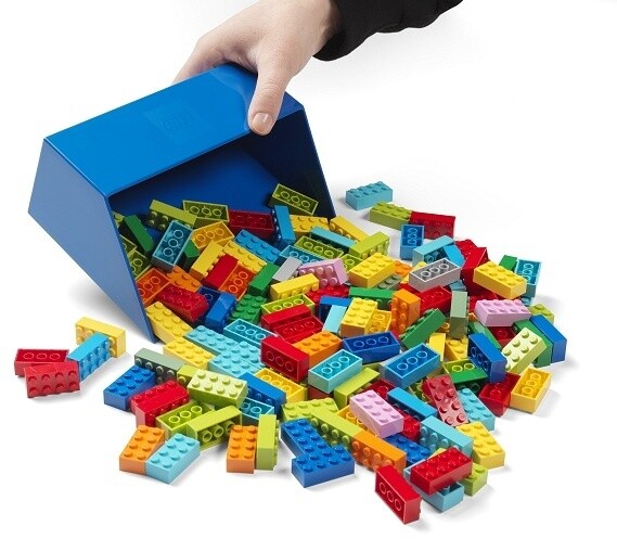 Naběrač LEGO, na kostičky, set 2ks, červená/modrá_2145925252
