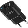 YENKEE síťová nabíječka YAC 2024, 2x USB-A, 2.4, černá_1161035988