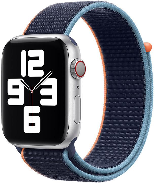 Apple řemínek pro Watch Series, provlékací, sportovní, 44mm, tmavě modrá_1873446038