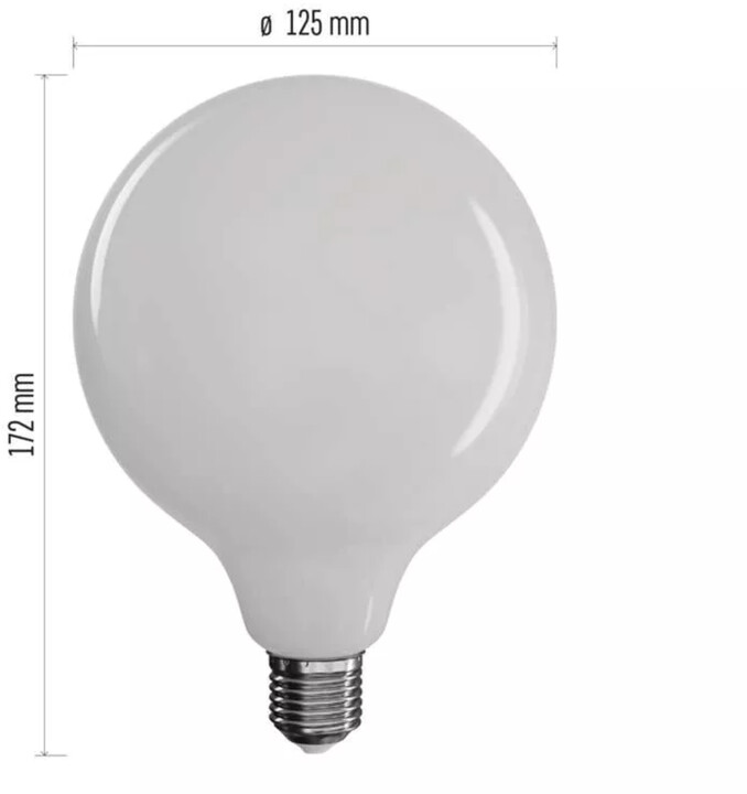 Emos LED žárovka Filament G125 GLOBE 18W, 2452lm, E27, neutrální bílá_779946019