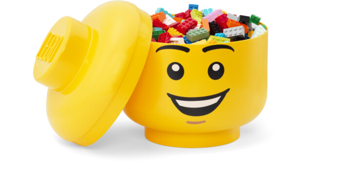 Úložný box LEGO Hlava - šťastný chlapec (L)_708125480