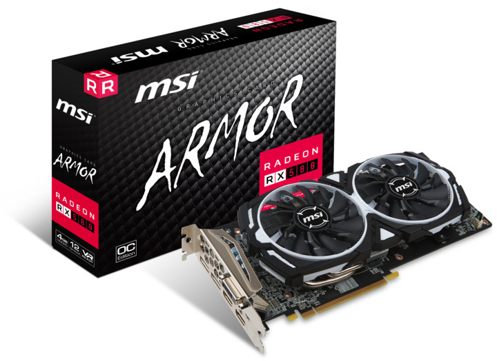 MSI Radeon RX 580 ARMOR 4G OC, 4GB GDDR5_1753371036