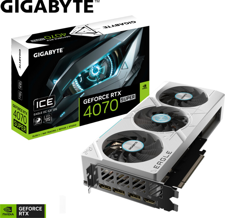 GIGABYTE GeForce RTX 4070 SUPER EAGLE OC ICE 12G, 12GB GDDR6X_1178562471