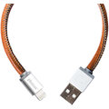 PlusUs LifeStar Handcrafted USB Charge & Sync cable (25cm) Lightning - Silver / Dark Grey