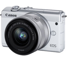 Canon EOS M200, bílá + EF-M 15-45mm IS STM Poukaz 200 Kč na nákup na Mall.cz + O2 TV HBO a Sport Pack na dva měsíce